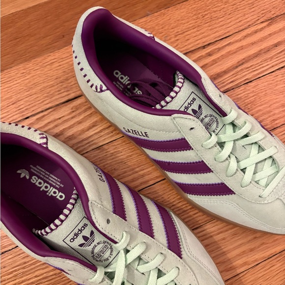Adidas Mint Green and Purple Sneakers - Picture 4 of 6